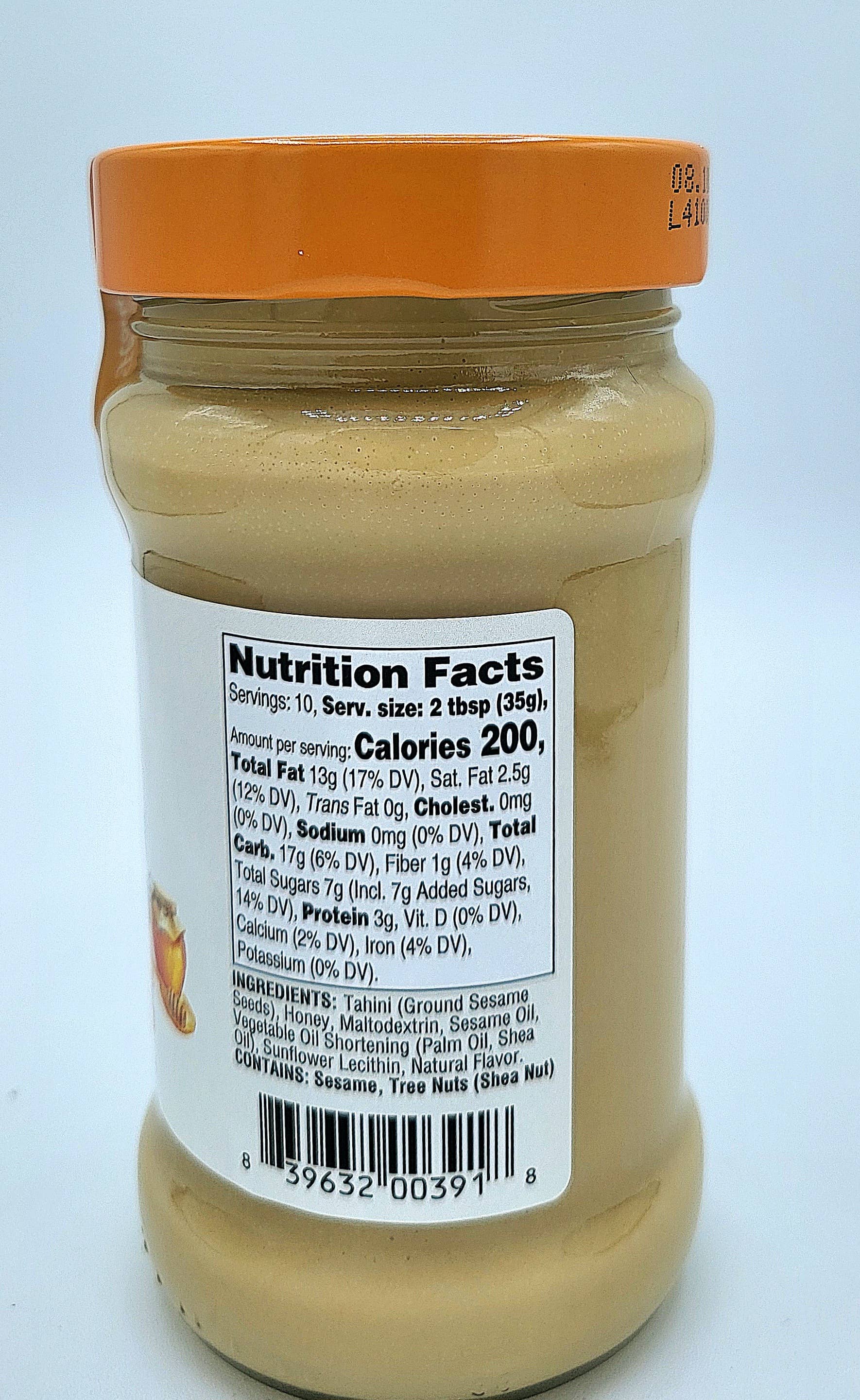Ariston Specialties - Wholesale Nut Butter - (NEW!) Ariston Tahini with Honey - Ariston Item#391 12.3oz1