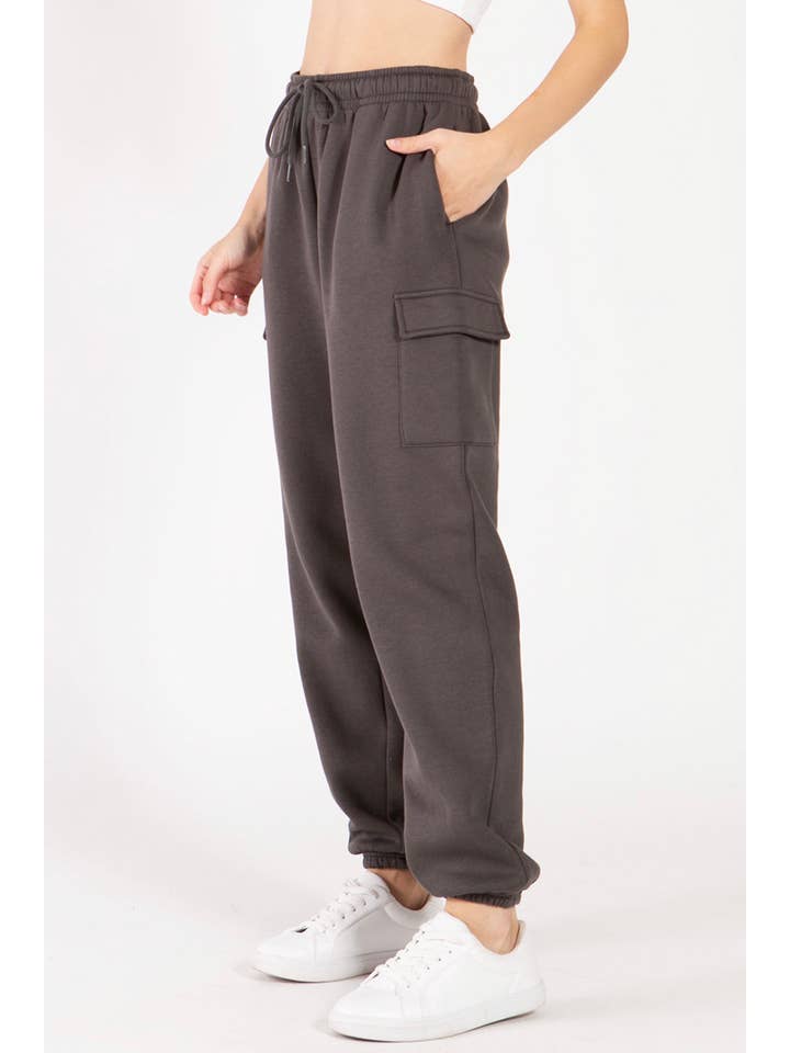 Color 5 – wholesale Joggingbyxor - Dam – Oversized baggy sweatpants med fleecematerial och cargo-joggerstil18