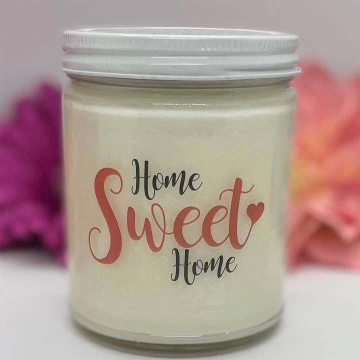 Home Sweet Home-8oz Soy Candle-Housewarming-Real Estate Gift for wholesale by Jamcat Candles