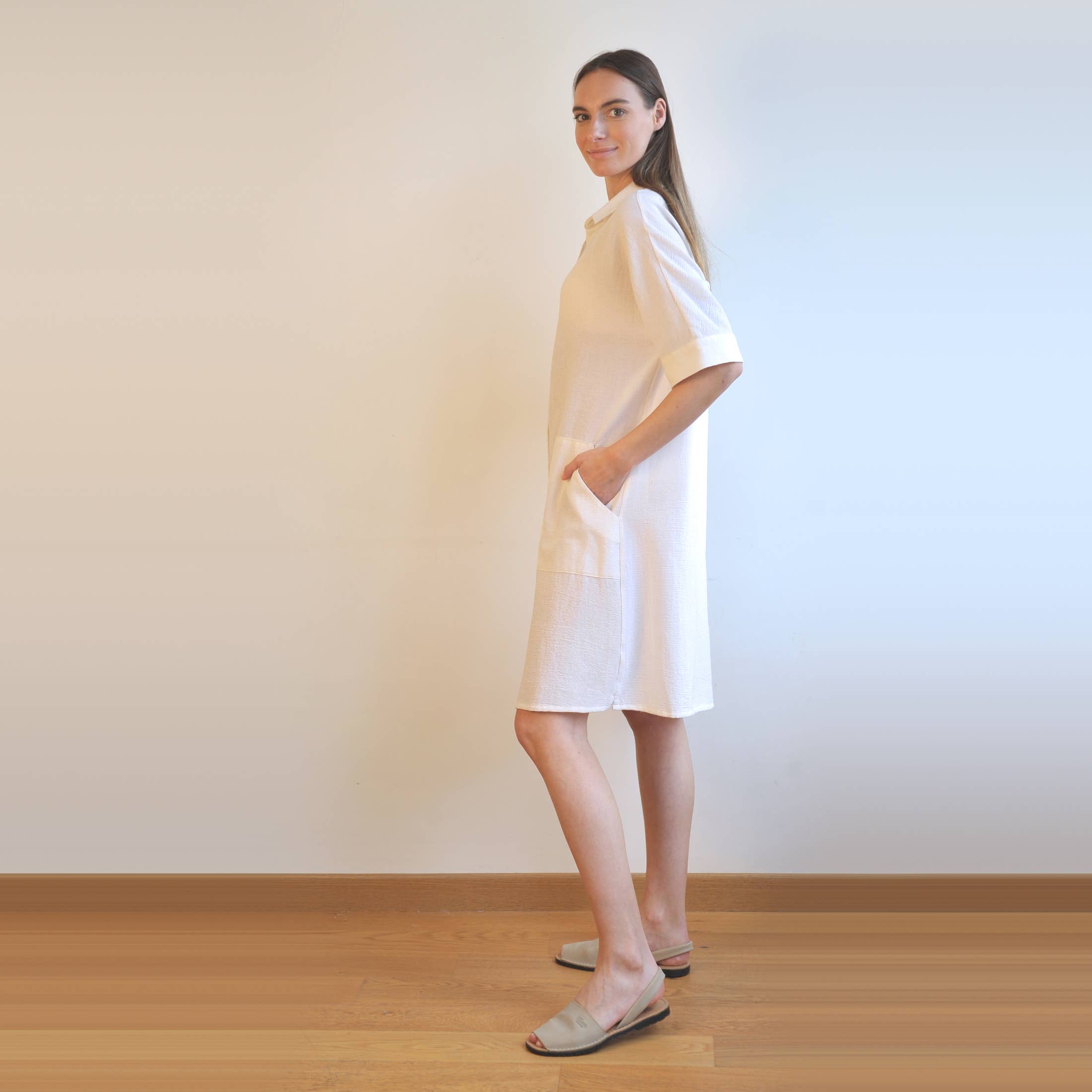 loom.ist – Vestido - Mulher por atacado – Vestido Camisa Mini Sile30