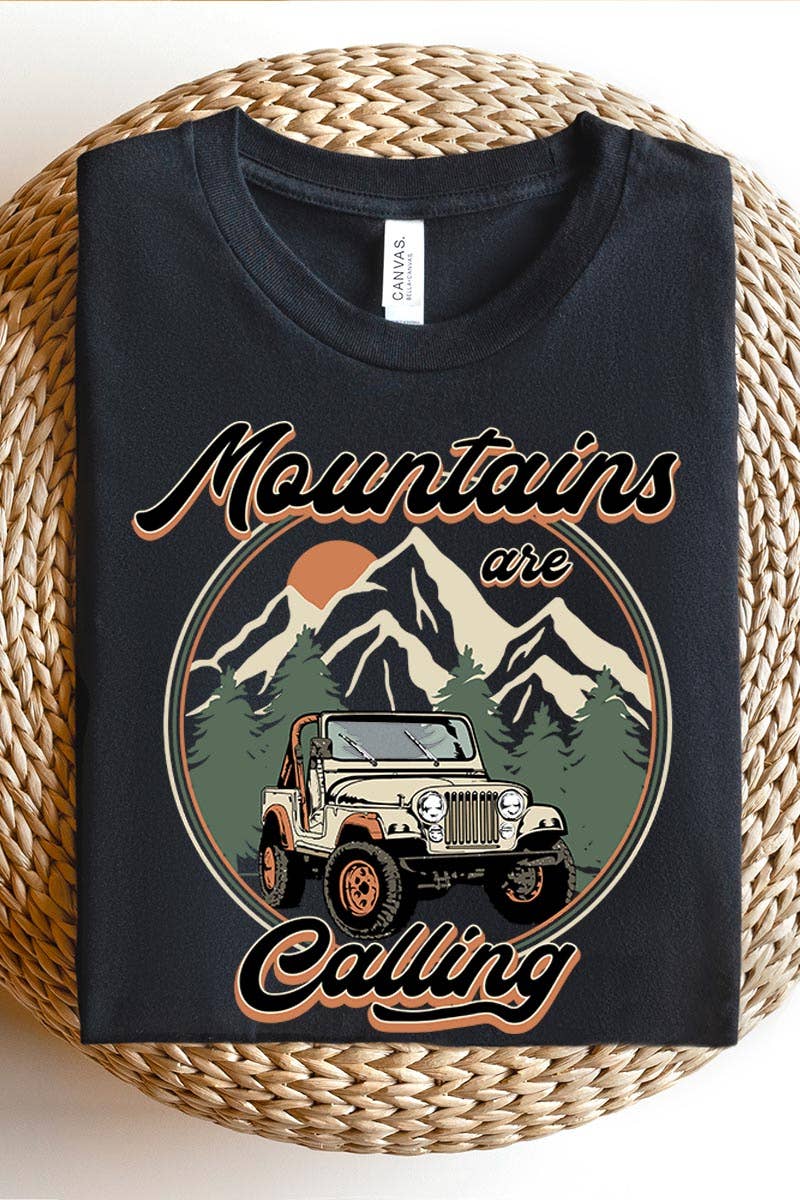 COLORBEAR - Wholesale T-Shirt (Graphic) - Unisex - MOUNTAINS ARE CALLING UNISEX SHORT SLEEVE19