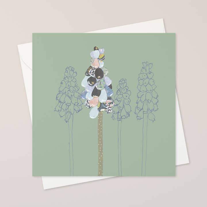 muscari greetings card for wholesale by katiebirdie