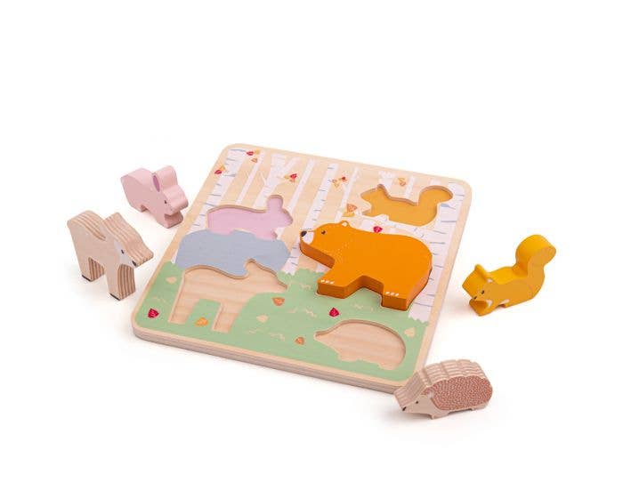 Bigjigs Toys - Wholesale Puzzle - Kids - Woodland Chunky Puzzle2