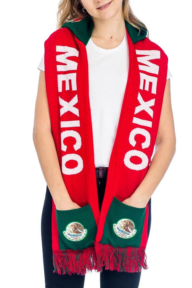 Cap Zone - Wholesale Scarf - Women's - MEXICO Team League Headwear Scarf4