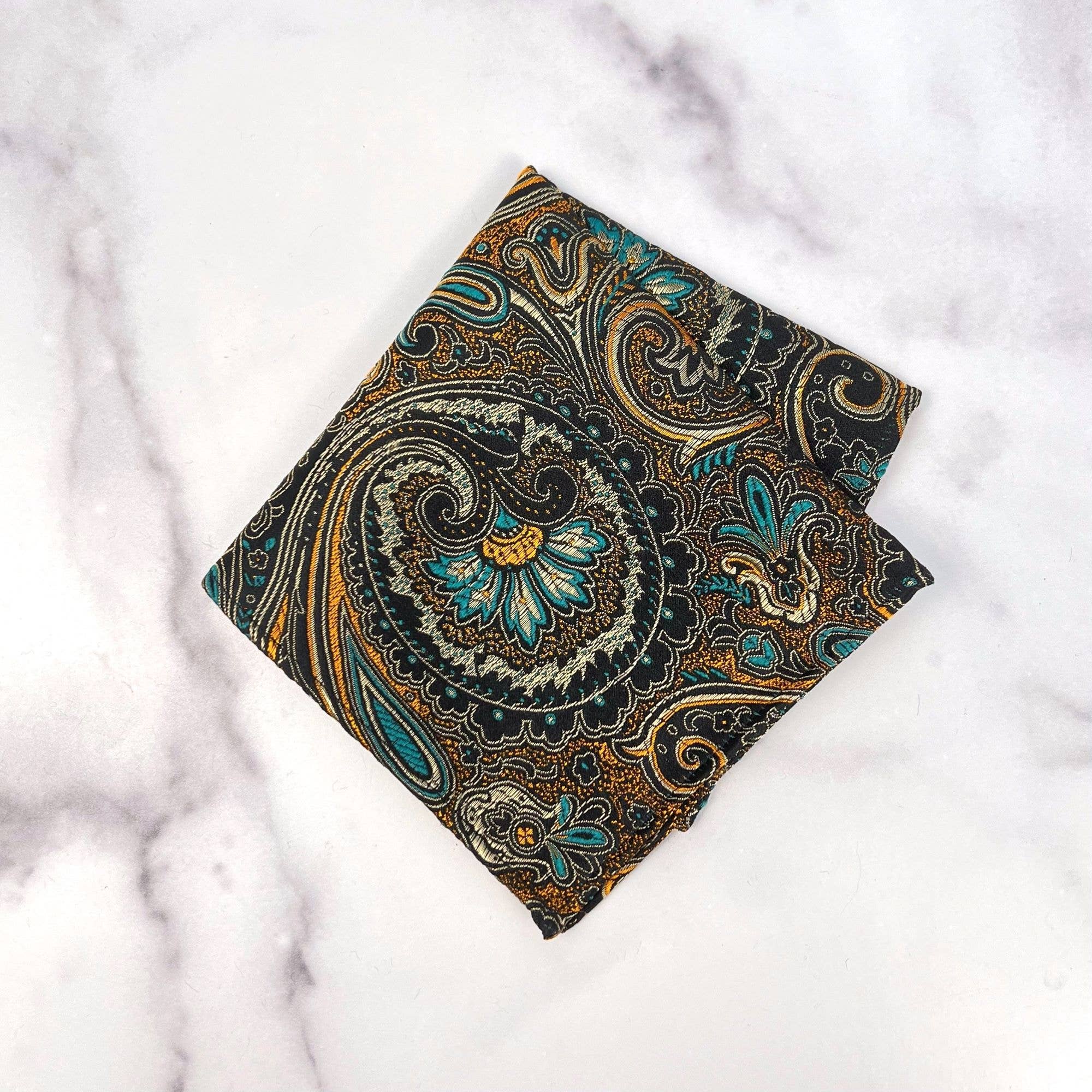 Cathayana – wholesale Prydnadsnäsduk - Herr – Paisleymönster Brocade Pocket Square, näsduk2