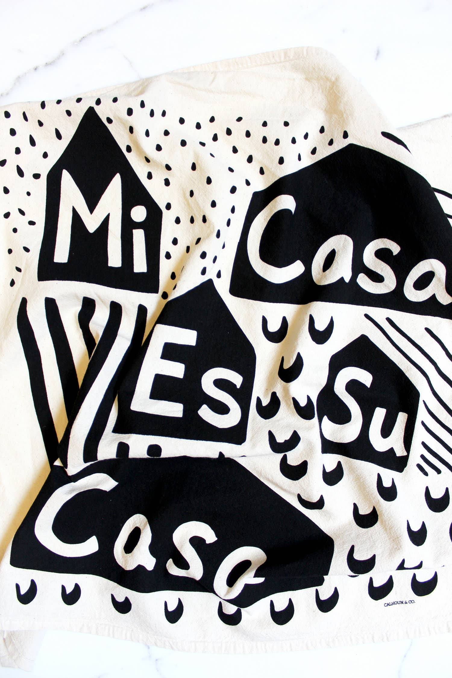 Calhoun & Co. – Großhandel Geschirrtücher – Mi Casa Es Su Casa Geschirrtuch5