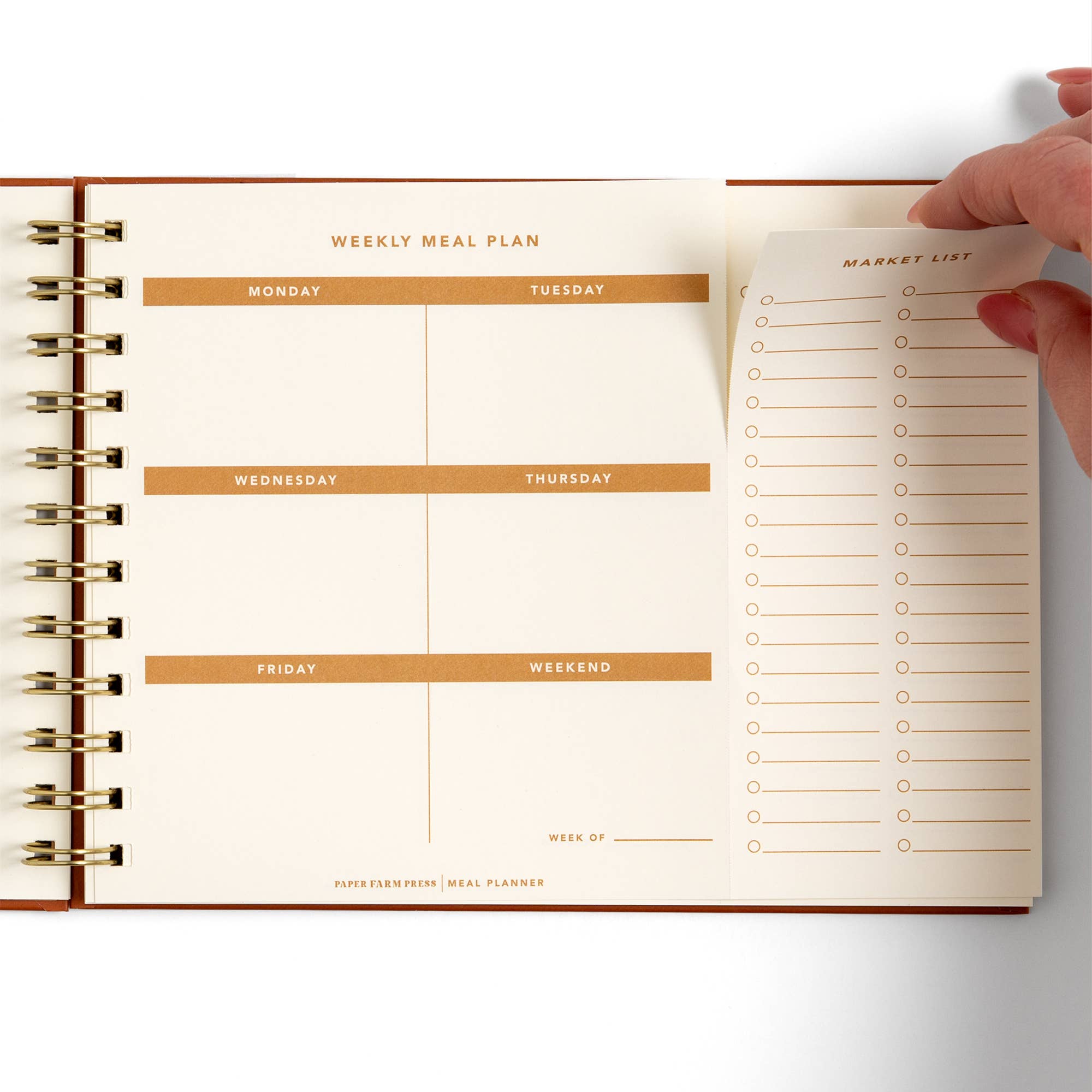 Paper Farm Press - Wholesale Planner - Farm Fresh Weekly Meal Planner - Kraft3