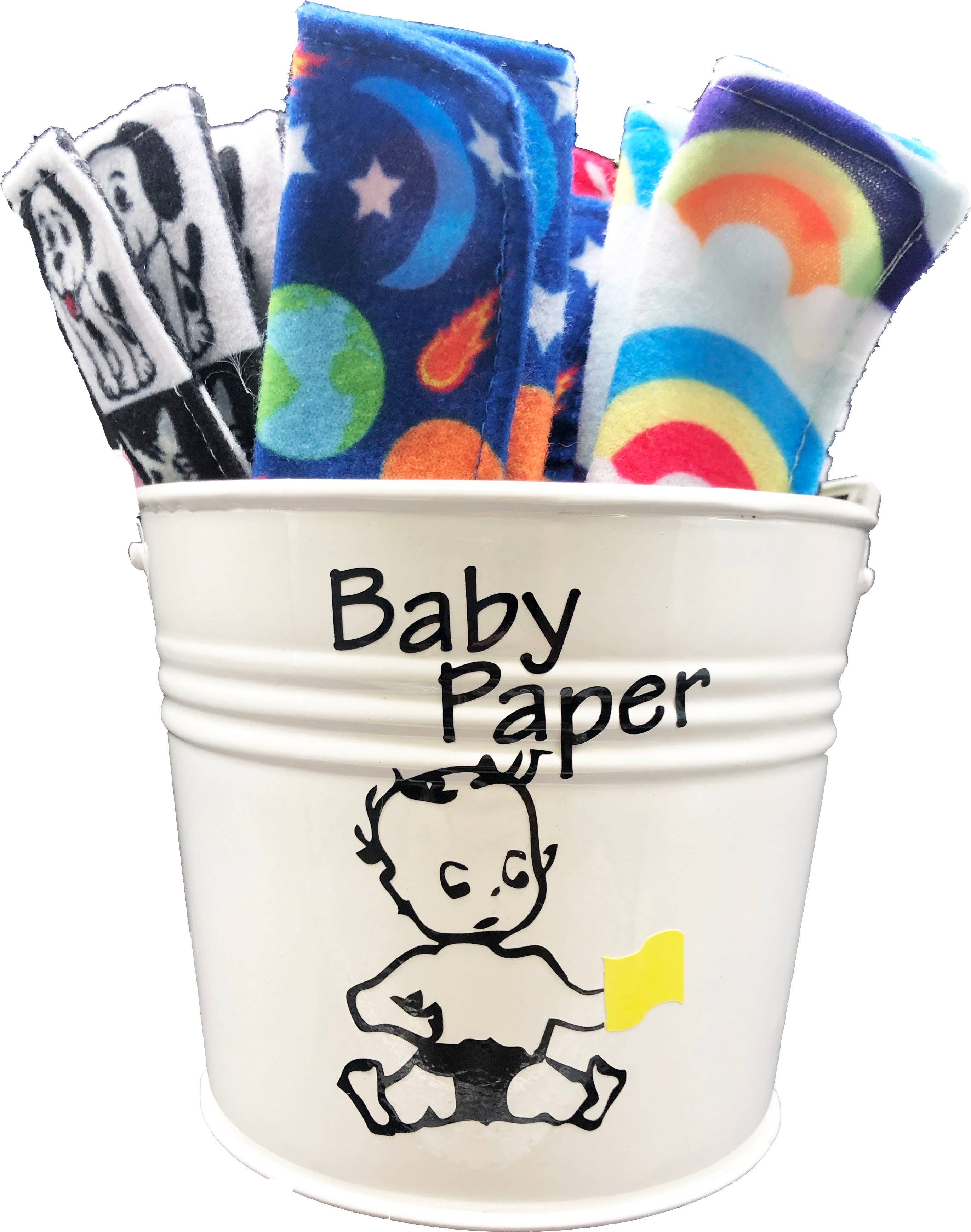 BABY PAPER - Wholesale Retailer Display - Kids & Baby - Display Bucket - White