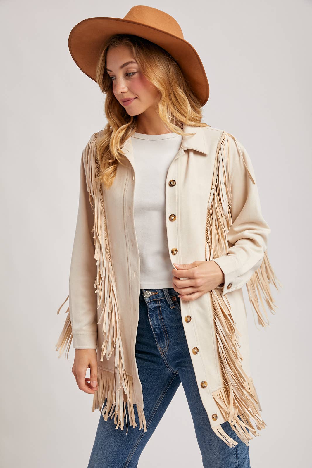 Bluivy - Wholesale Jacket - Women's - VEGAN SUEDE FRINGED JACKET13
