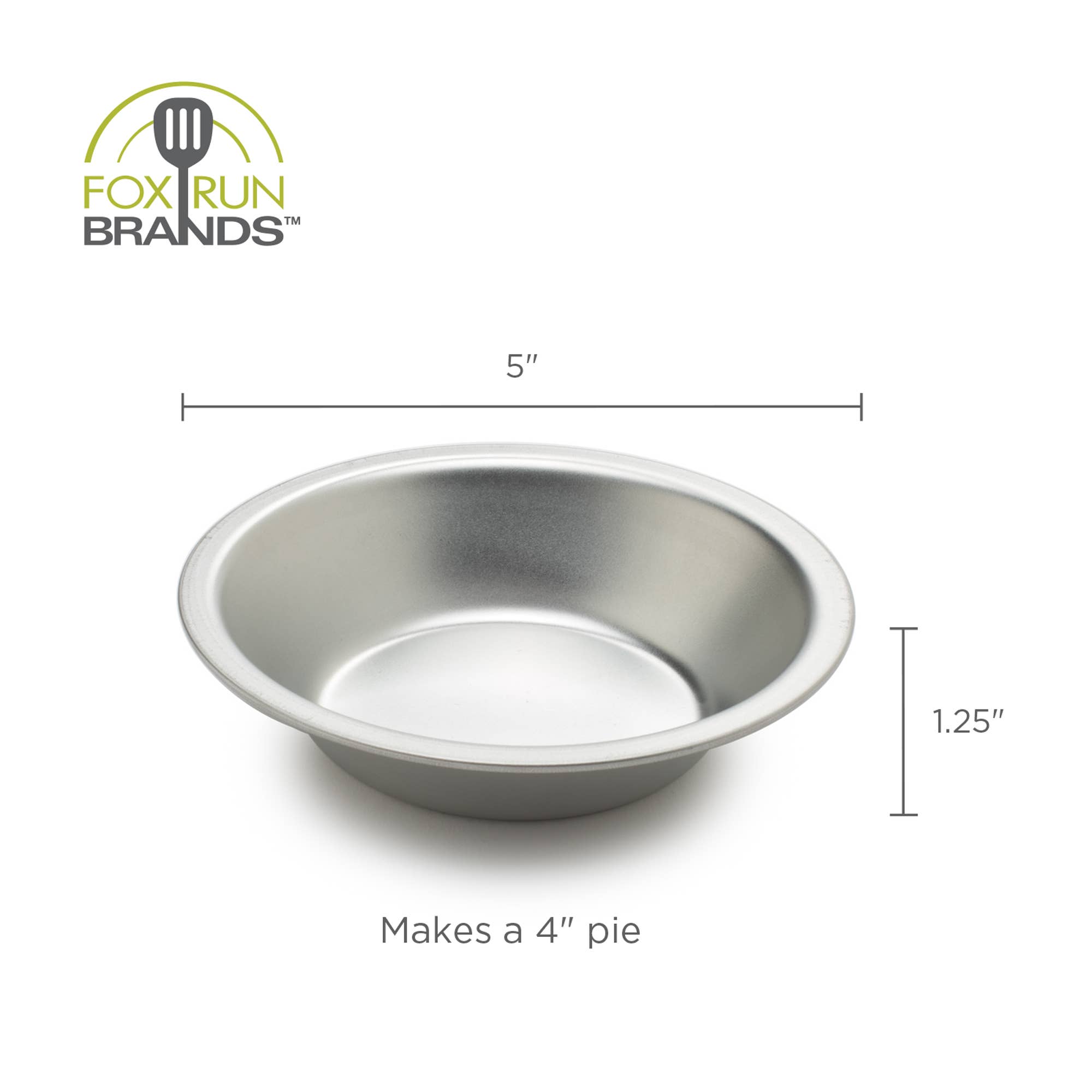 Fox Run Brands – wholesale Baking dish – Fox Run Pie Pan Set, Tin-Plated Steel, Set of 4, 5"4
