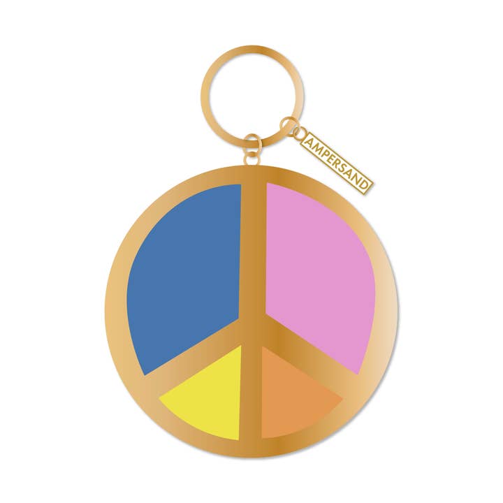 Porte-clés signe de la paix pour la vente par Ampersand Design Studio