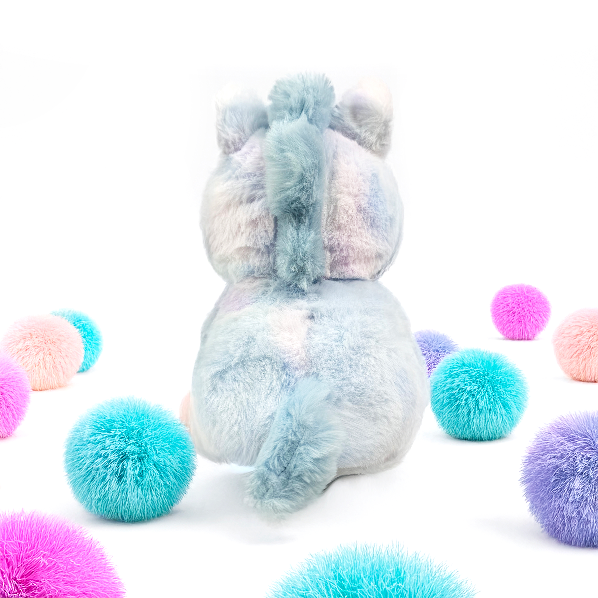 FLUFFERY - Venta al por mayor Peluche - Niños y bebés - Peluche de Unicornio Azul con Lazo (10" / 26 cm)1