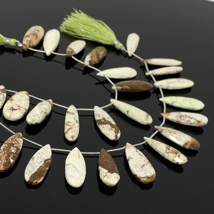 Natuurlijke citroen chrysopraas edelsteen kralen, sieraden benodigdheden, Bulk groothandel kralen, 27-34mm, 8" strand/ 13-14 stuks voor wholesale door Akstar Gems