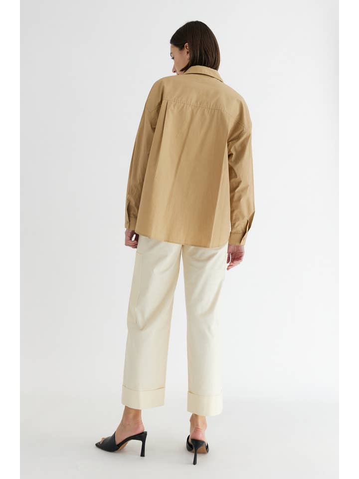 MOD REF - Wholesale Button Down Shirt - Women's - The Ema Top | Collared Button-Down Top26