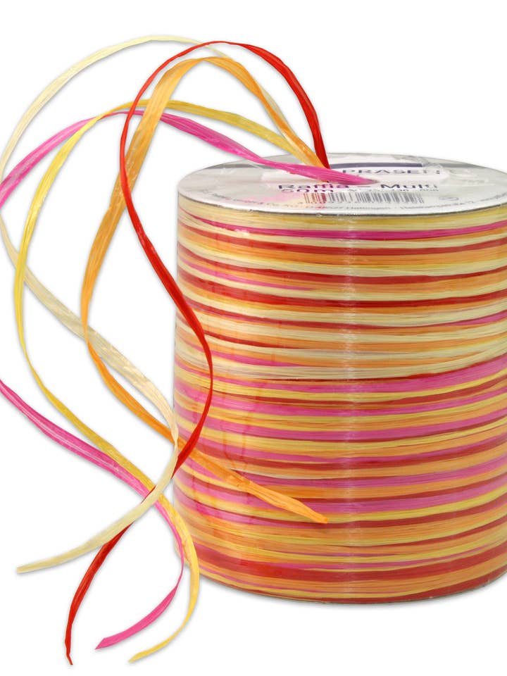 raffia raffia multicolour 50 m spool for wholesale by C.E. PATTBERG GmbH & Co. KG