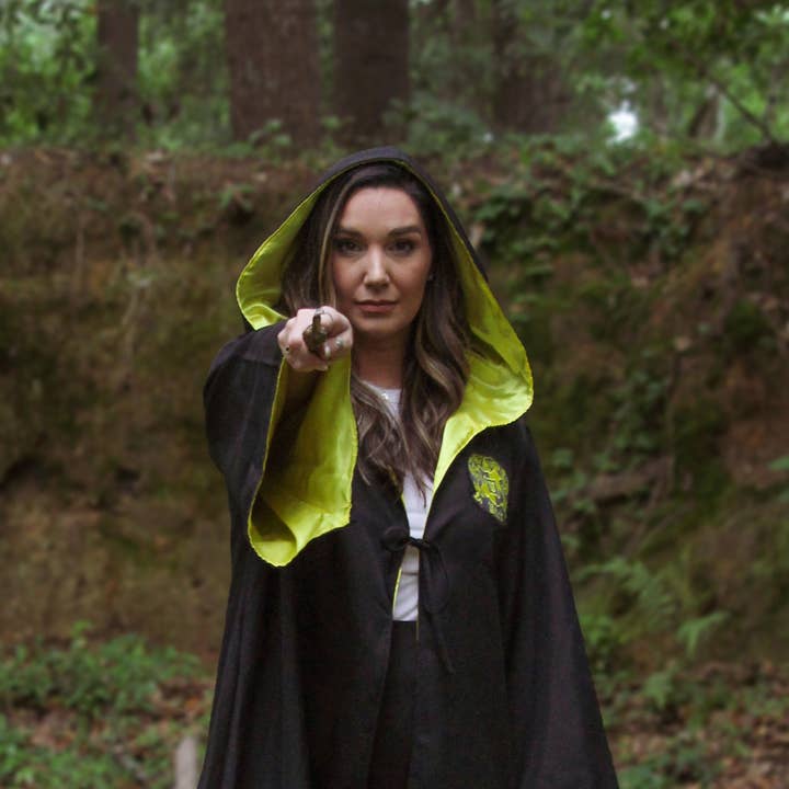 Adult Black Wizard Robe with Satin Liner for wholesale by everfan