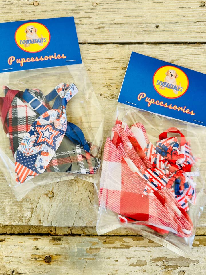 Doodletales Red, White & Doodles Pupcessories voor wholesale door Doodletales