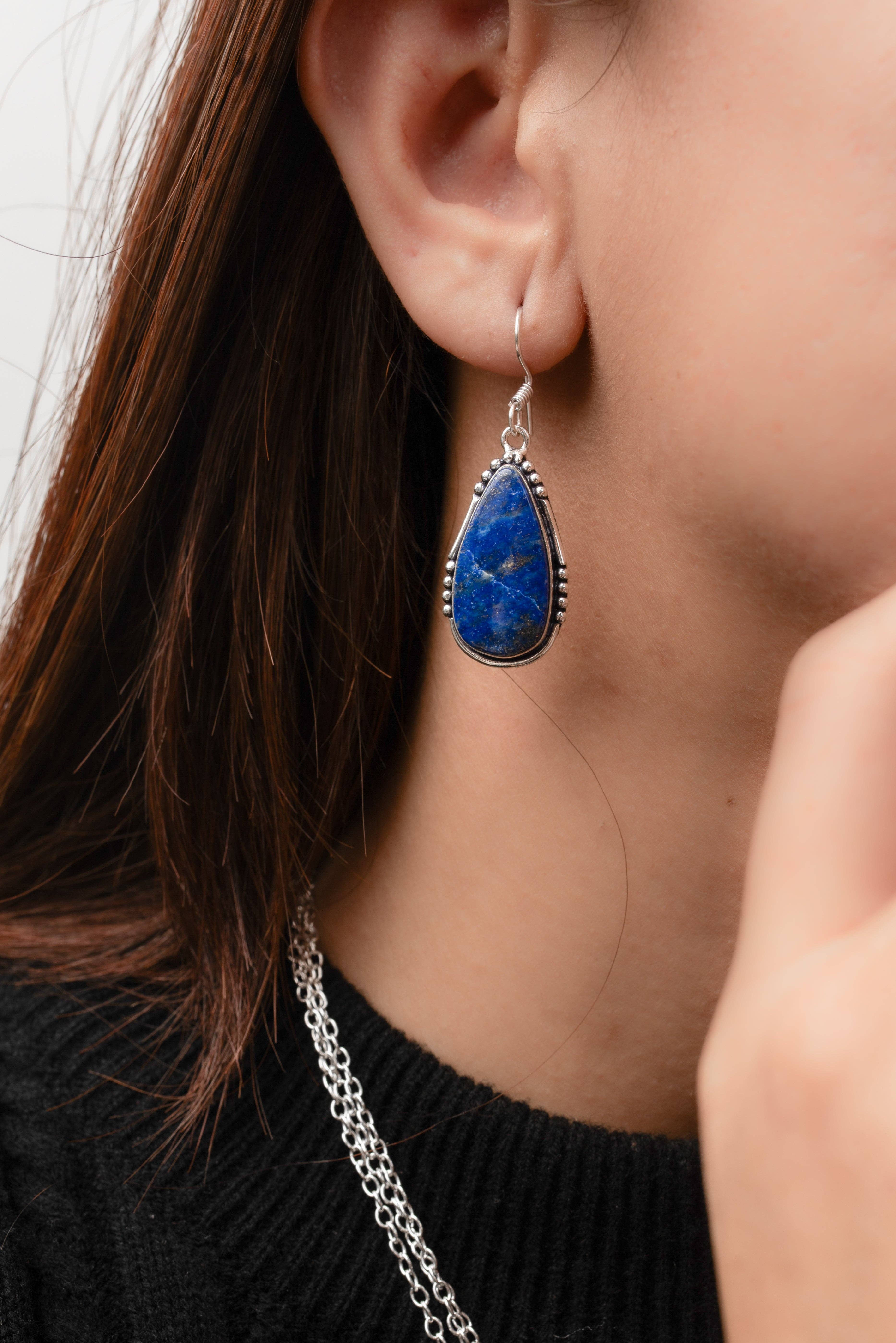 Handmade Jewels - Wholesale Dangle Earrings - Boho Crystal Earrings For Women - Silver Plated, Designer, Chic, Assorted And Wholesale1