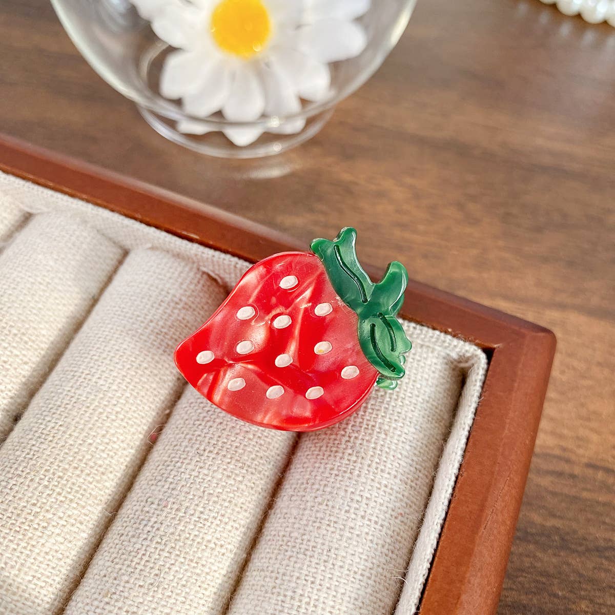MKS America - Wholesale Hair Clip - Women's - Mini Strawberry Fruit Hair Claw Clip3