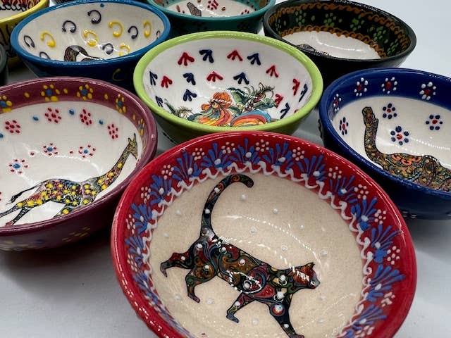 Natto USA - Wholesale Decorative Plate/Dish/Bowl - Animal Garden 3" Bowls Discontinued Style6