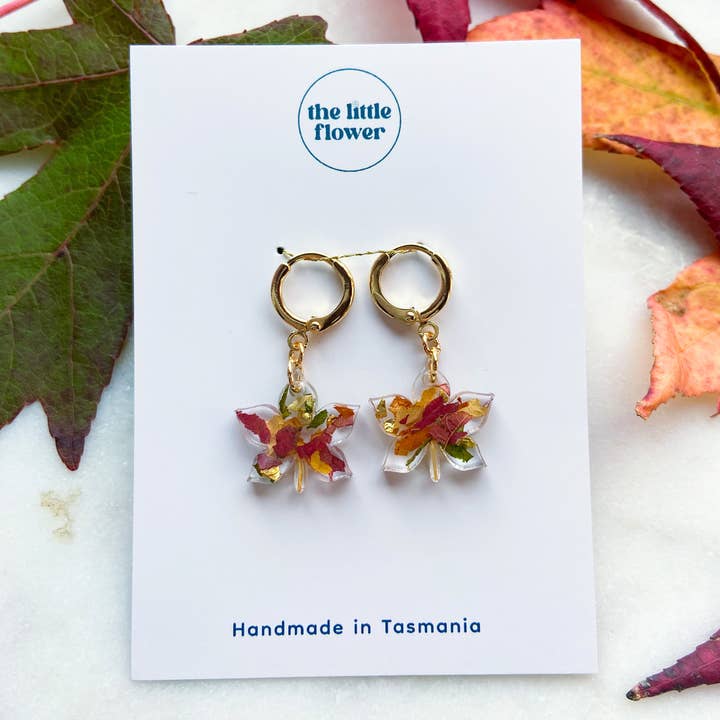 Autumn Leaf Huggies for wholesale by The Little Flower Handmade