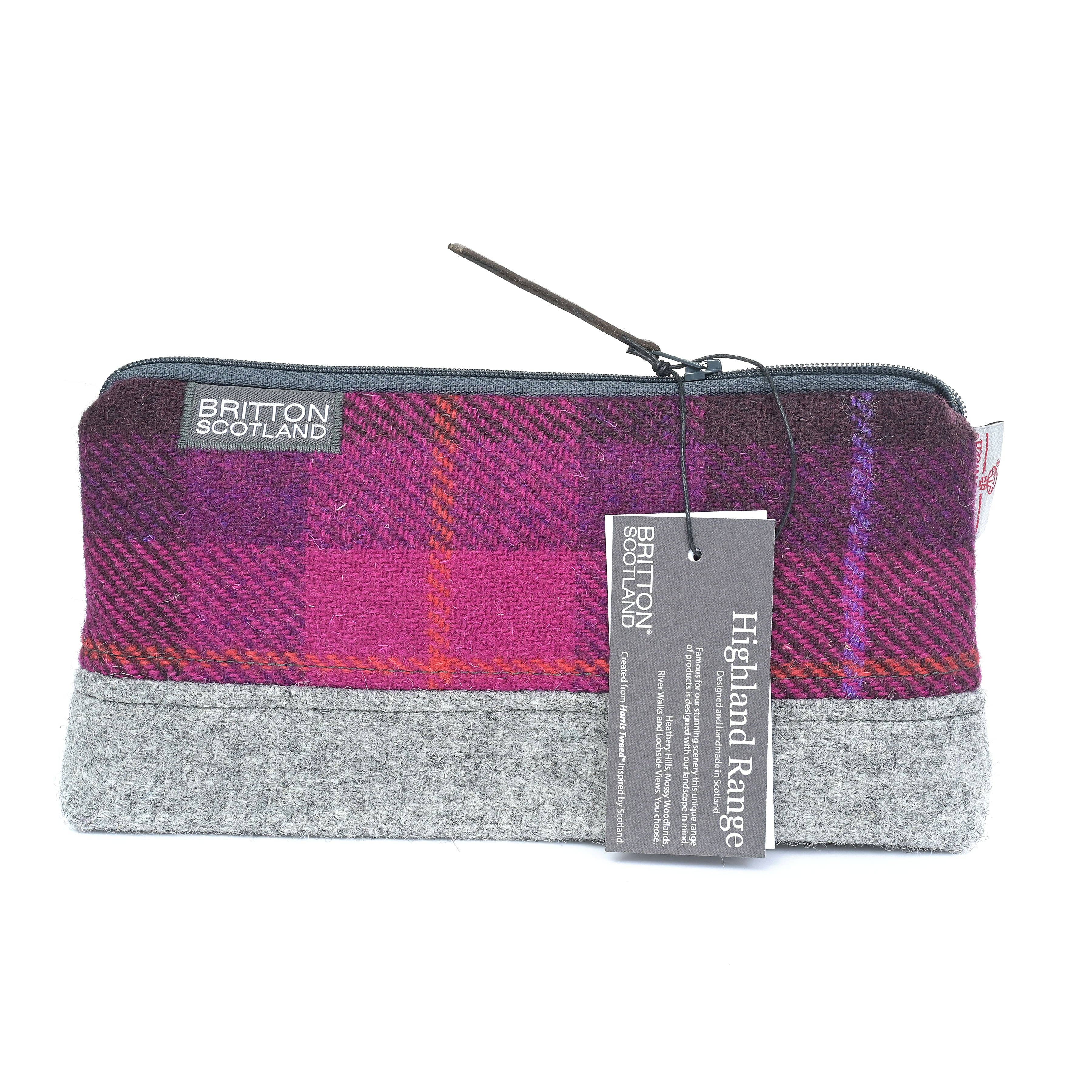 Amy Britton Harris Tweed Products - Wholesale Makeup/Cosmetic Bag - Highland Range Harris Tweed® Wash Bag8