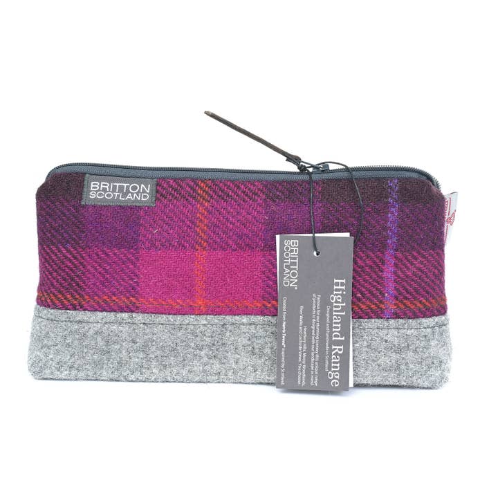 Amy Britton Harris Tweed Products - Wholesale Makeup/Cosmetic Bag - Highland Range Harris Tweed® Wash Bag8