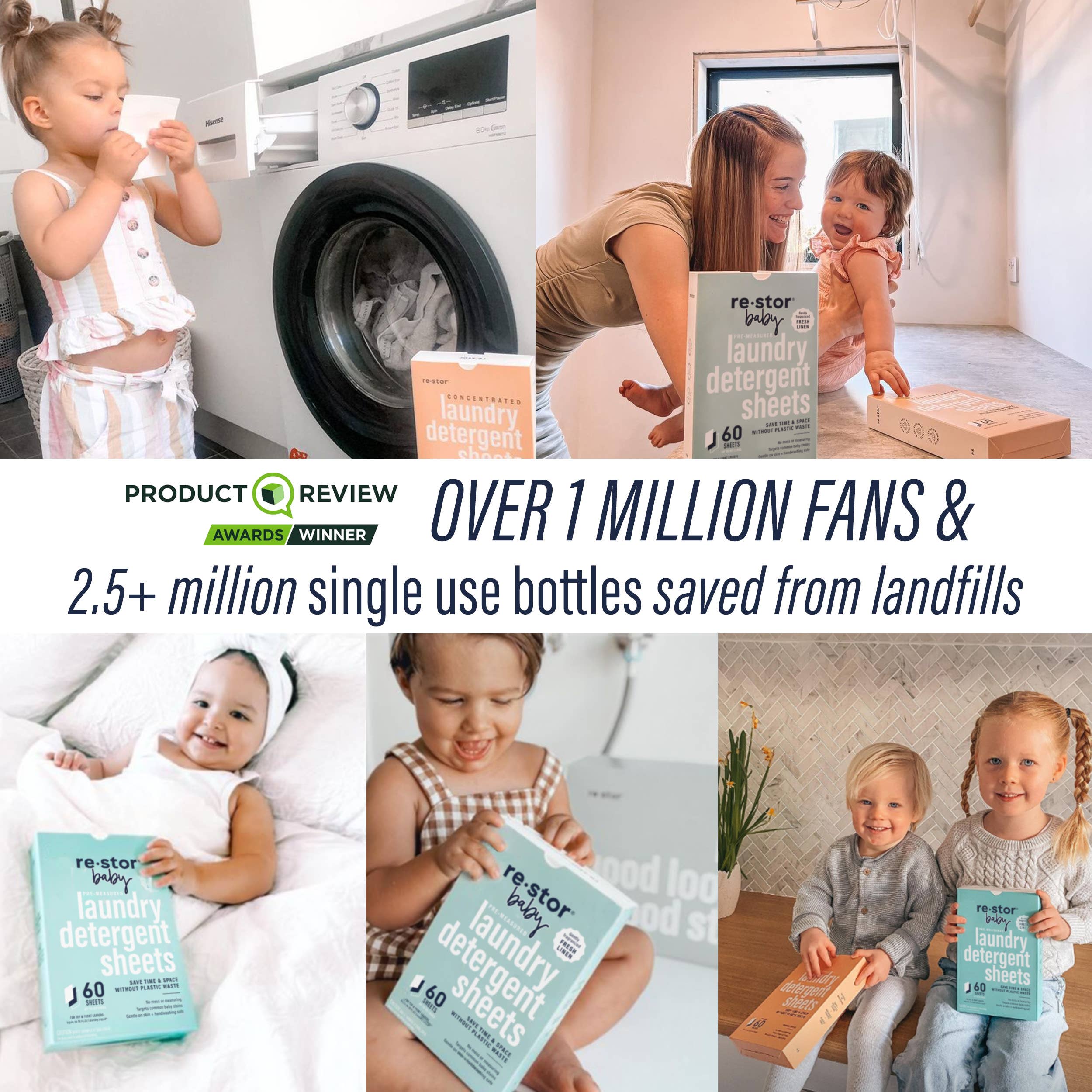 Moxx Brands - Wholesale Laundry detergent powder/pods - Restor Laundry Detergent Sheets Fresh Linen USA3