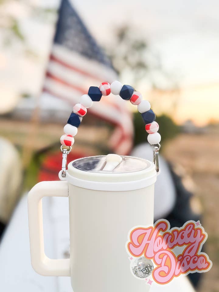 Tumblerhandtag, Tumblertillbehör - American Picnic för wholesale av Howdy Disco, LLC