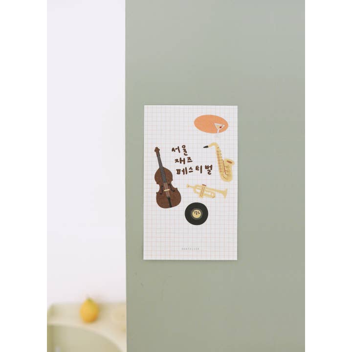 Suatelier design - Wholesale Sticker - jazz cafe (1189)4