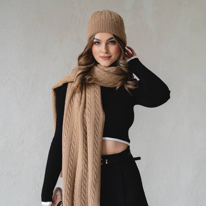 Ander - Wholesale Beanie - Women's - BELLANO Cashmere Blend Knitted Beanie 7