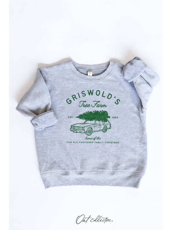 OAT COLLECTIVE - Wholesale Sweatshirt - Kids - GRISWOLD'S TREE FARM Toddler Graphic Sweatshirt