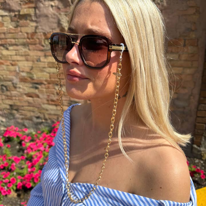 Bee Charm Sunglass Chain for wholesale by Coco & Common