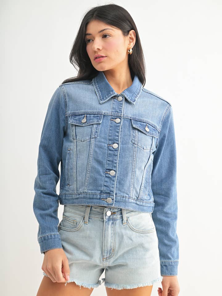 JA801 - LT - Stretch Klassikjacke für den Großhandel von Just USA Jeans