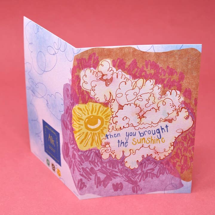 Ark Colour Design - Wholesale Everyday greeting card - You Brought The Sunshine Greetings Card1