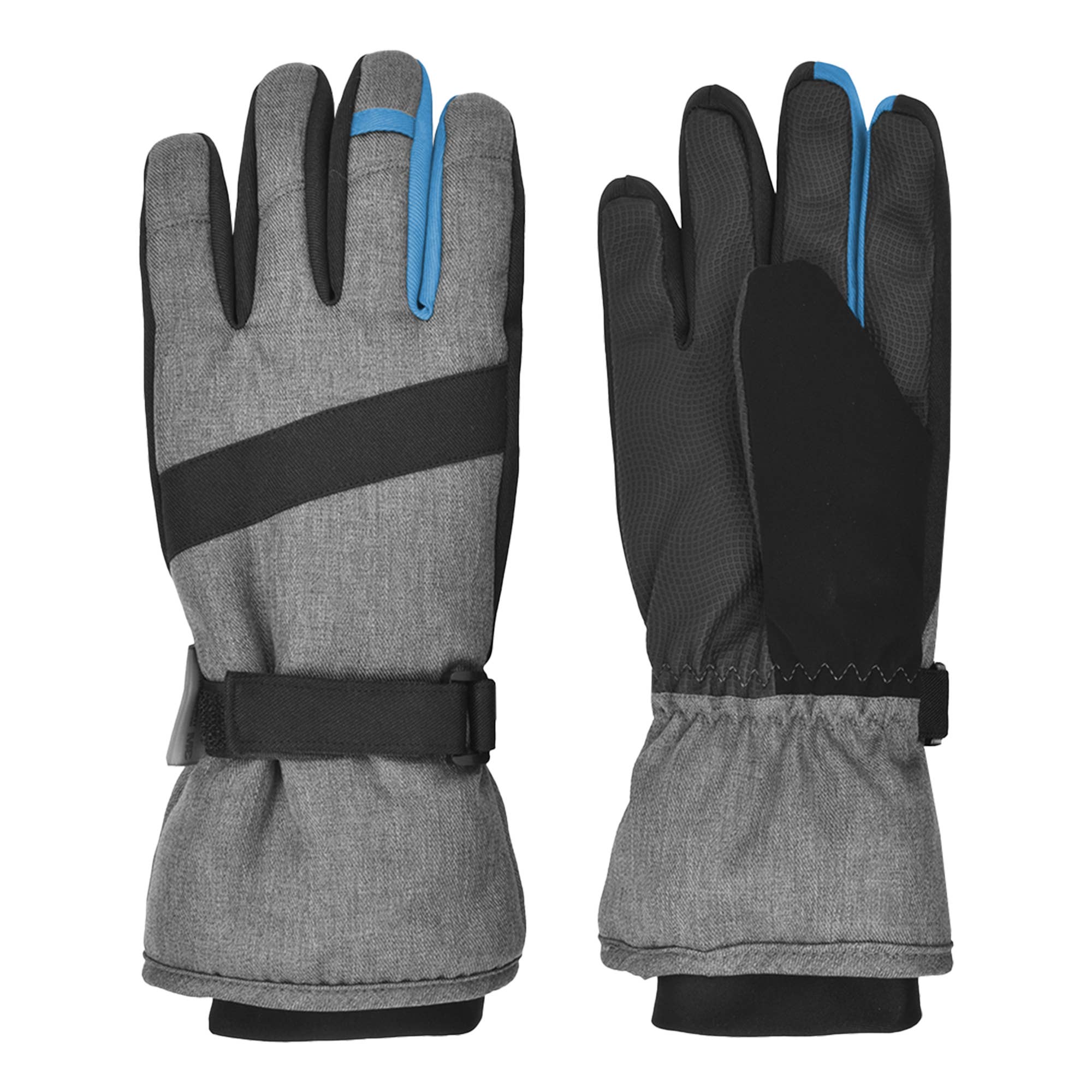 Grand Sierra - Wholesale Gloves - Kids - Boys Heathered Snowboard Glove w. Thinsulate2