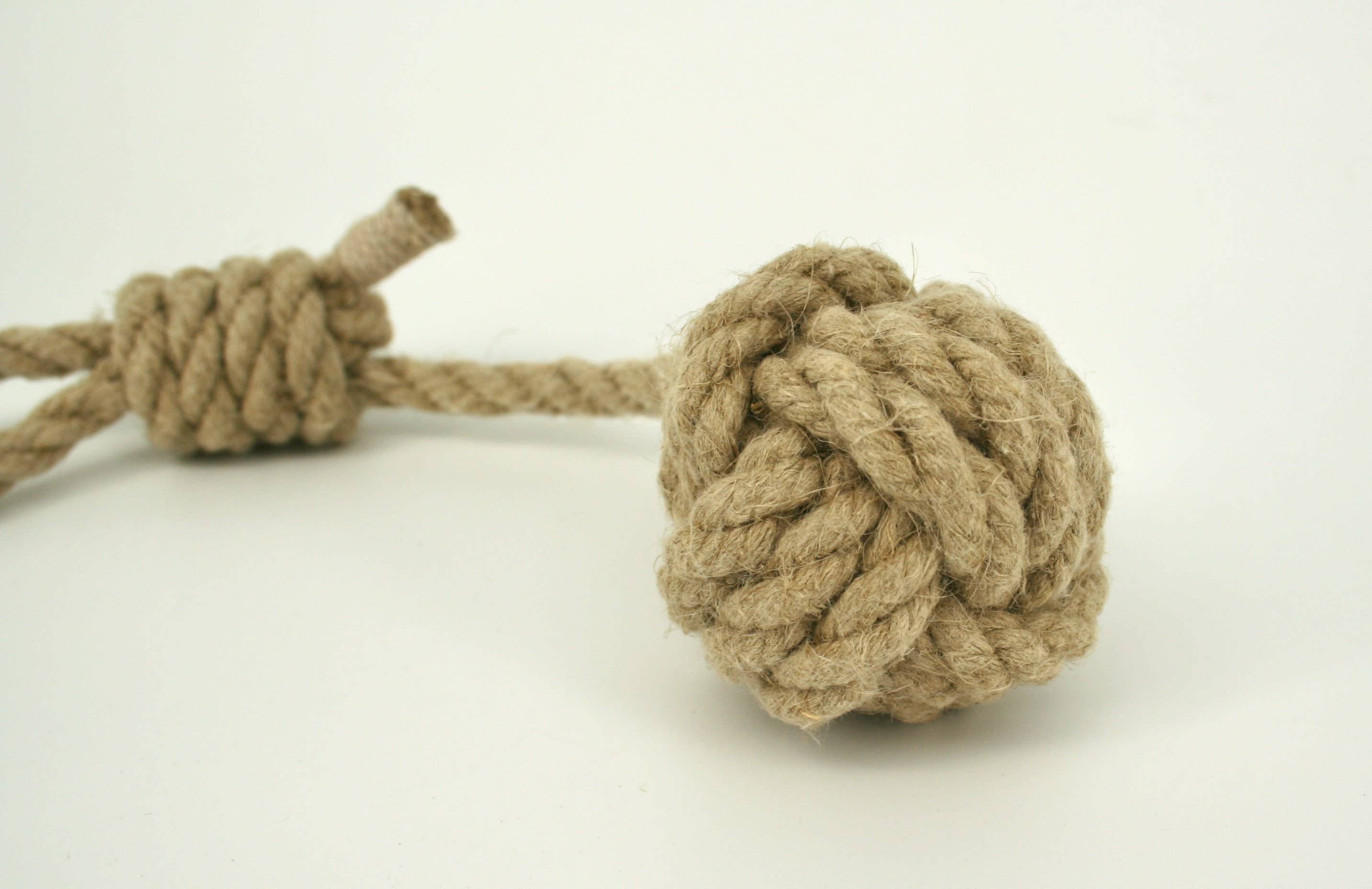 Pawsome Pet Toys - Wholesale Pet Rope Toy - Dog - Monkeyfist hemp rope dog toy, available in 3 sizes3