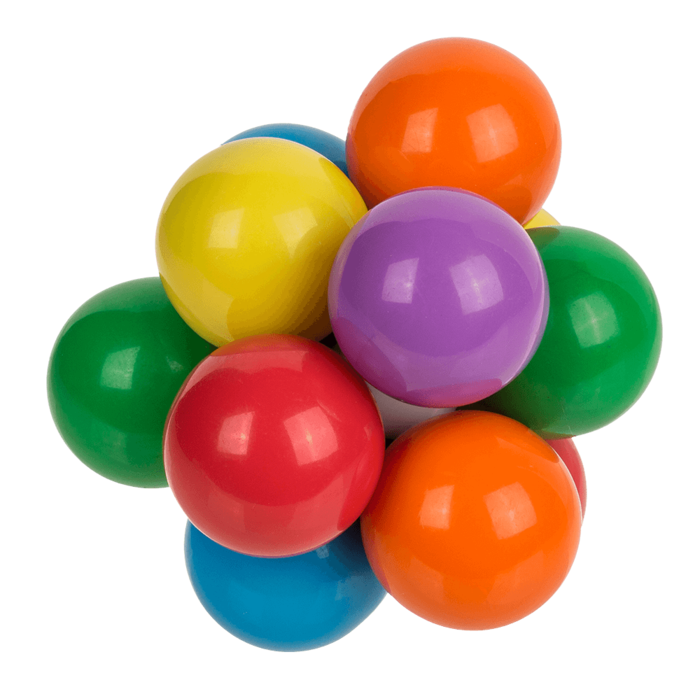 Out of the blue KG – Großhandel Antistressball & -knete – Anti-Stress-Spielzeug „Atomic“, ca. 6,5 x 6,5 cm, 2 Farben sortiert3