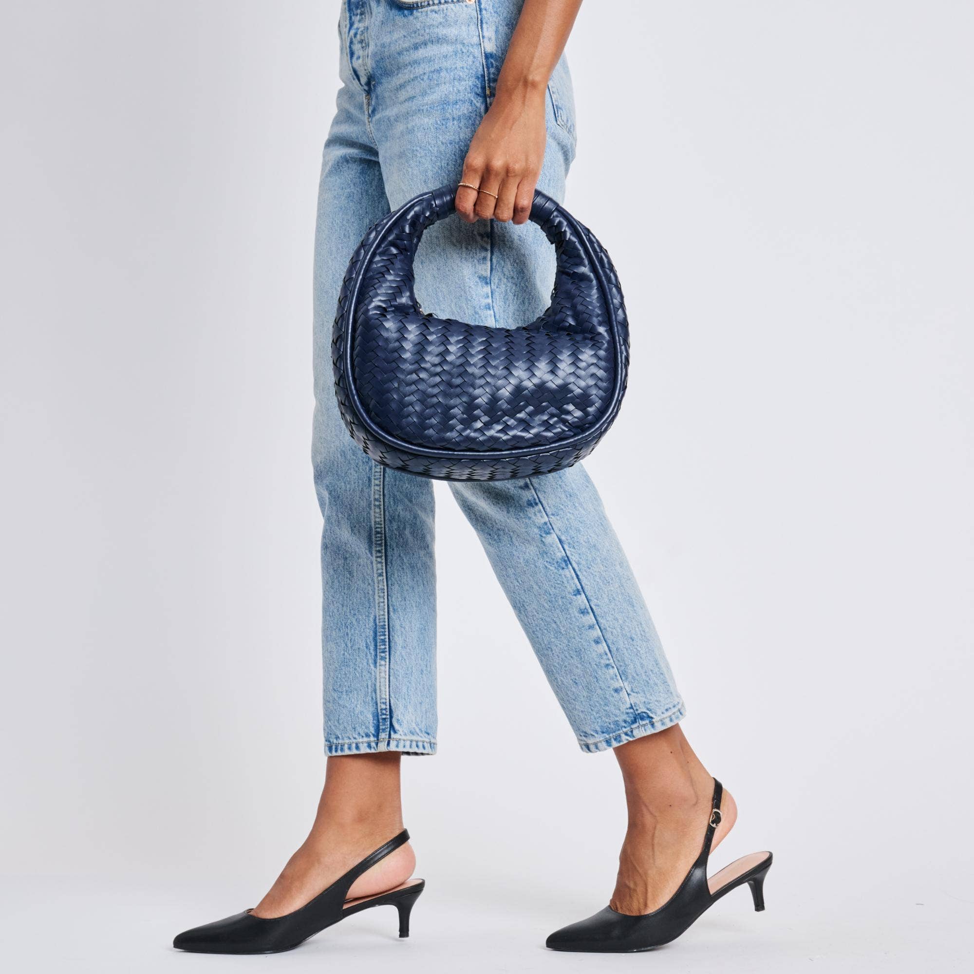 Moda Luxe - Vente Pochette – femme - Pochette tissée Cassidy en cuir vegan16