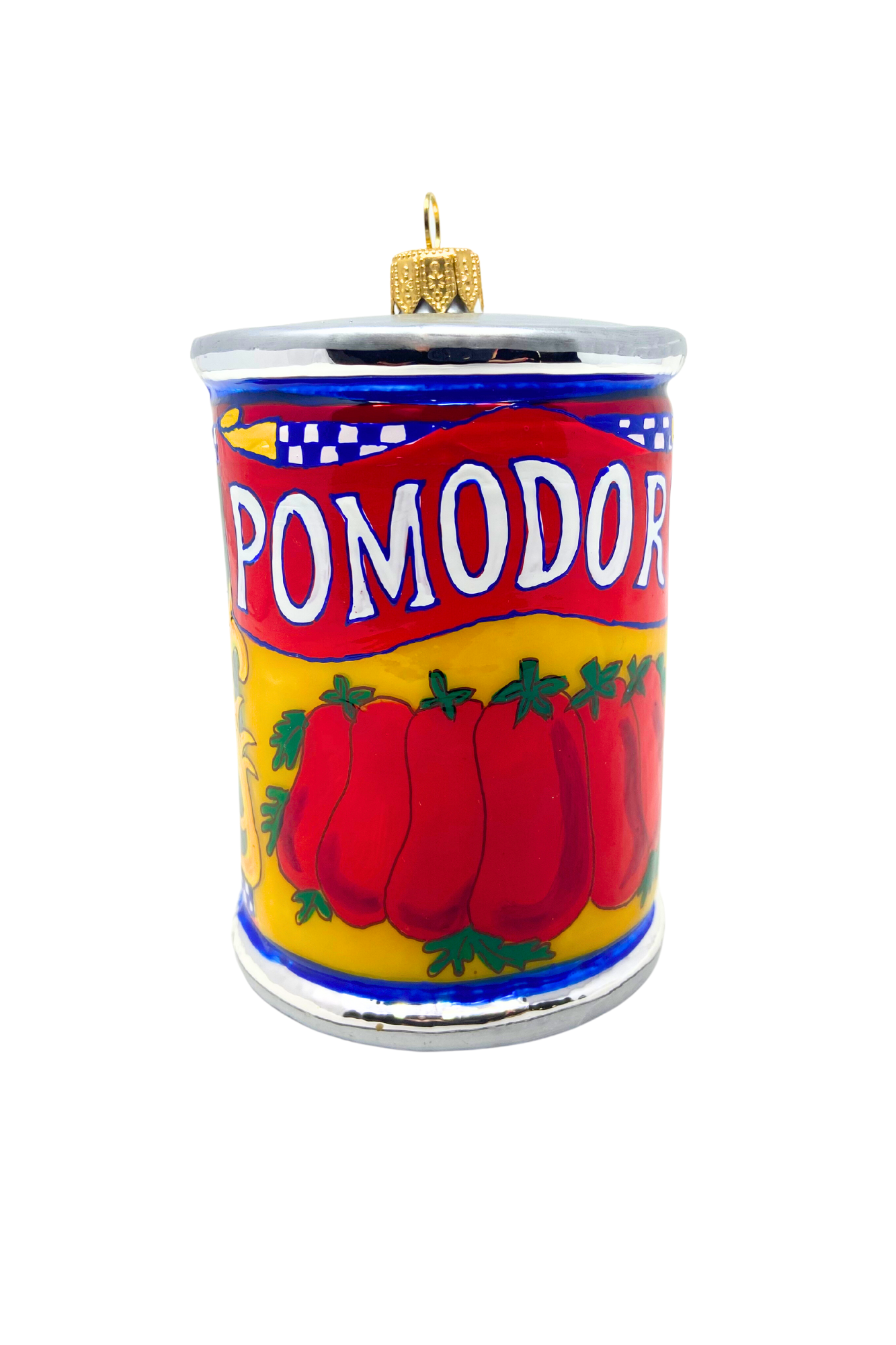 Kenzies of London - Wholesale Ornament - Italian Tomato Can Pomodoro Polish Glass Christmas Ornament2