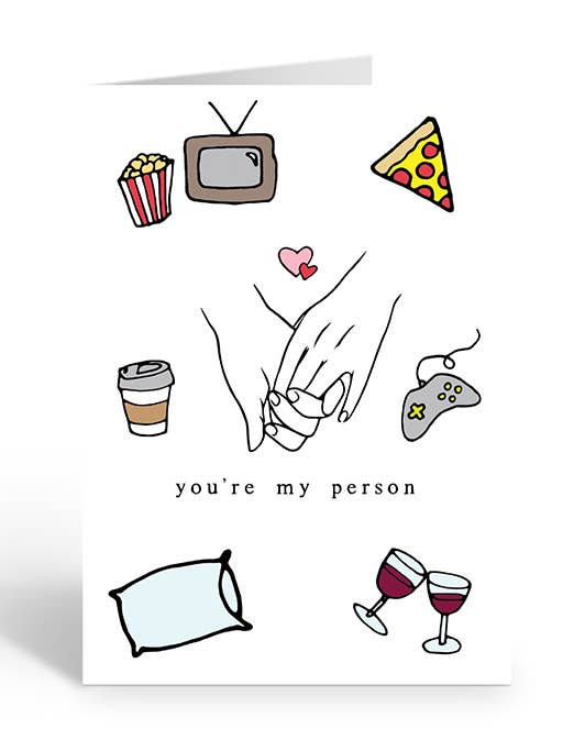 YOU'RE MY PERSON Greeting Card for wholesale by Two Brides Presents