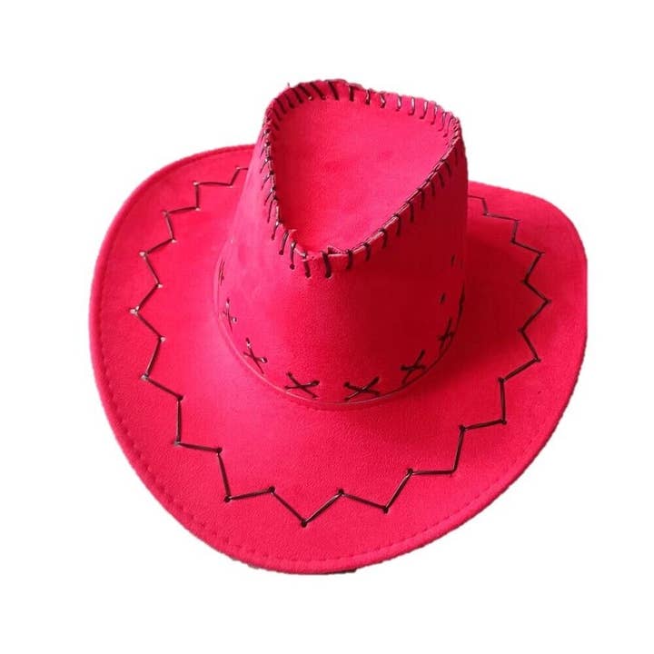 Stylex Party - Wholesale Cowboy Hat - Unisex - Red Unisex Cowboy Hat Fancy Dress Western Hen Party Stag Par