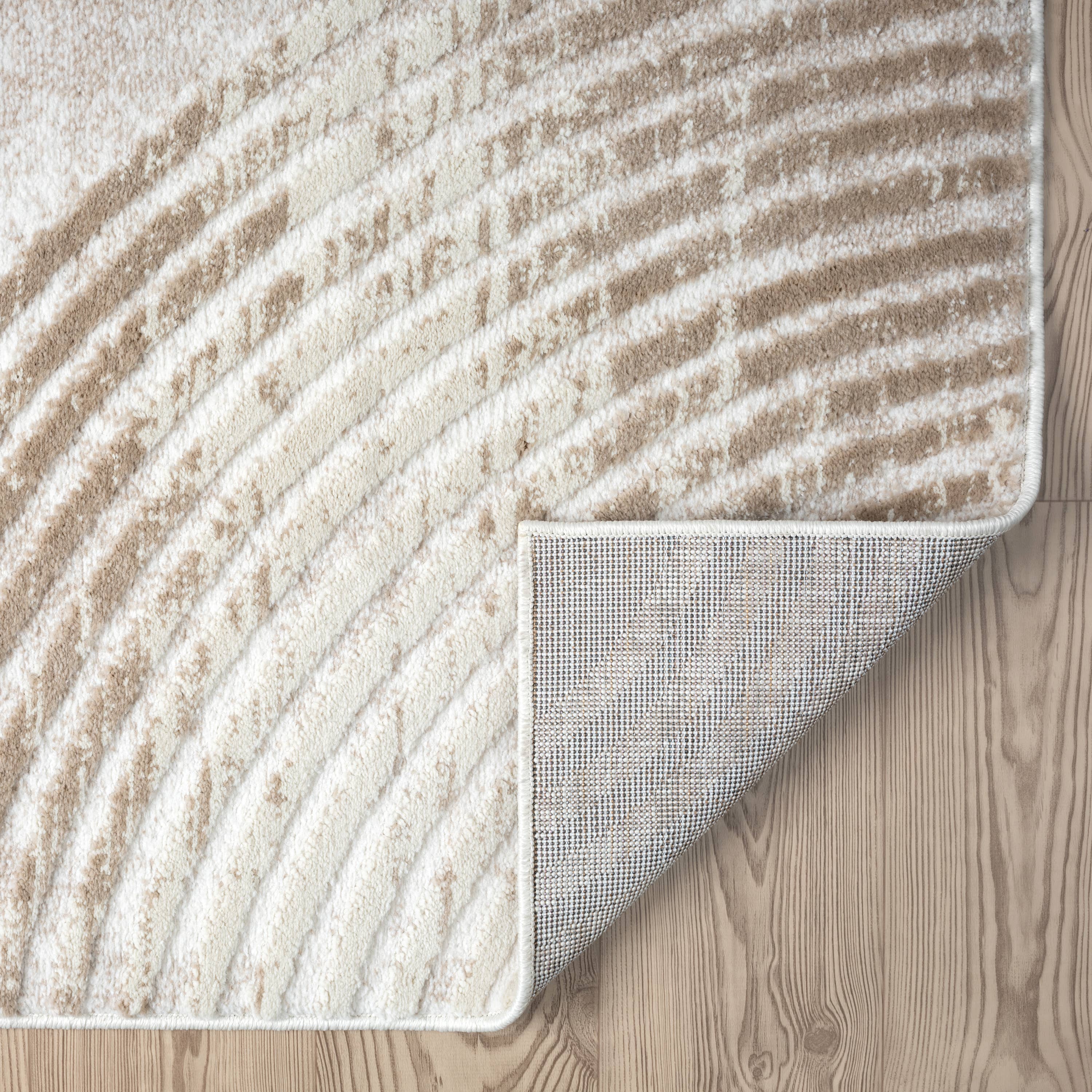 Abani Rugs - Venta al por mayor Alfombra pequeña - Alfombra de Área Moderna de Mediados de Siglo en Crema Neutra Abani Viva3