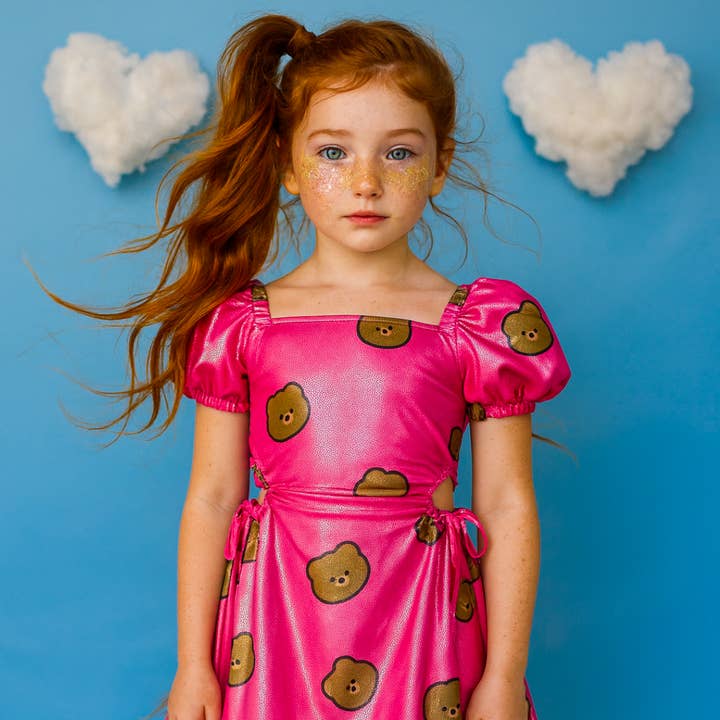 Kawaii Hot Pink Bear Dress for wholesale by Rebelde Planet