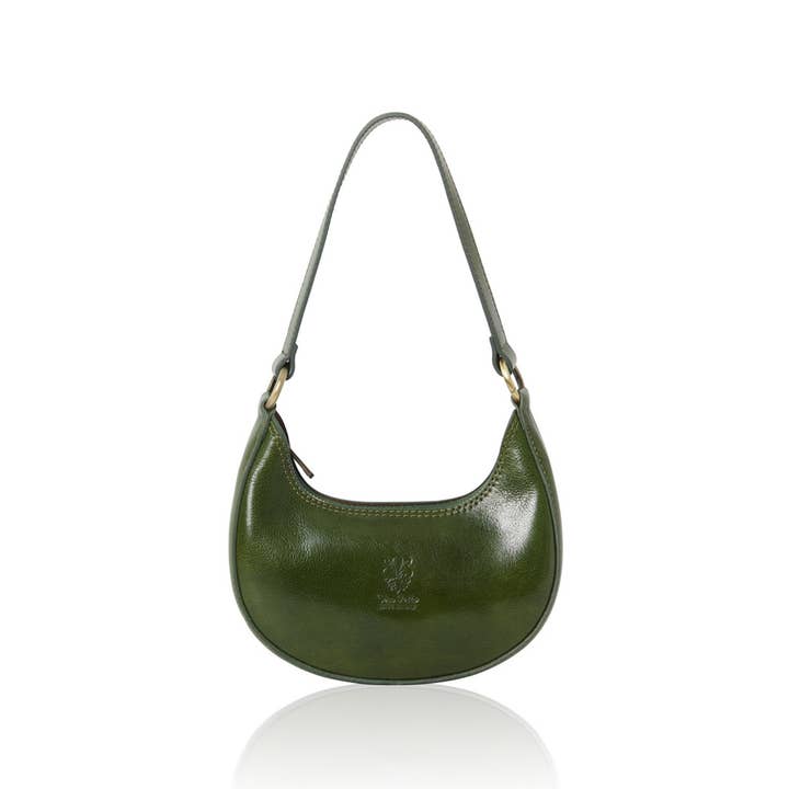 MONTTE DI JINNE - Wholesale Shoulder Bag - Women's - Italian Genuine Leather Vegetable-Tanned Crescent Bag-Small