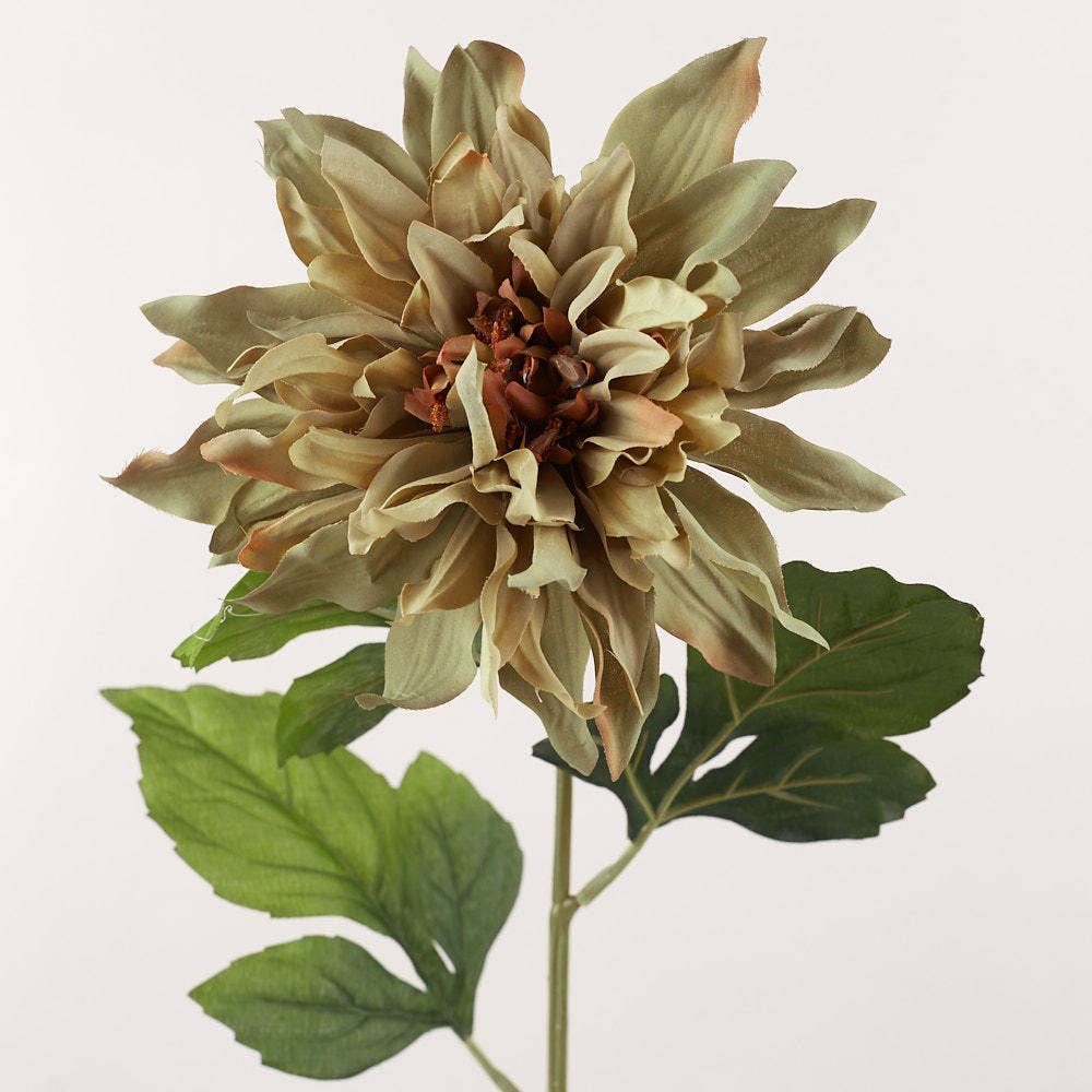 Factory Direct Craft - Wholesale Artificial flowers - 25"  Dahlia Artificial Flower Stem - Choose Color 4