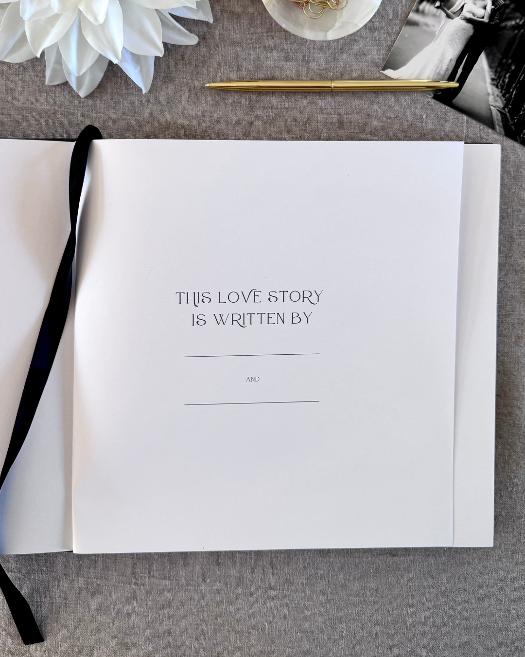 Premium Ivory Leather "Two Hearts - A Love Story" Couples Journal for wholesale on Faire3