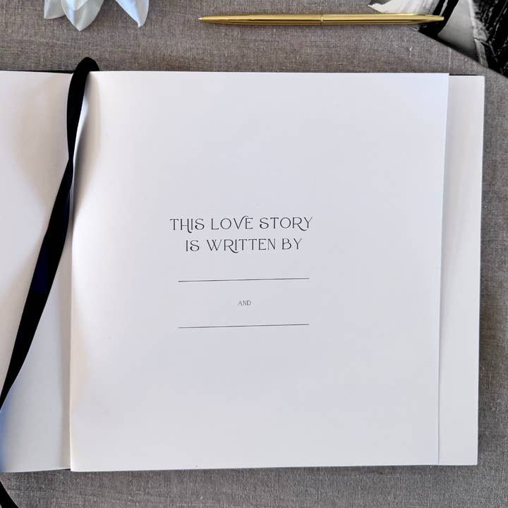 Premium Ivory Leather "Two Hearts - A Love Story" Couples Journal for wholesale on Faire3