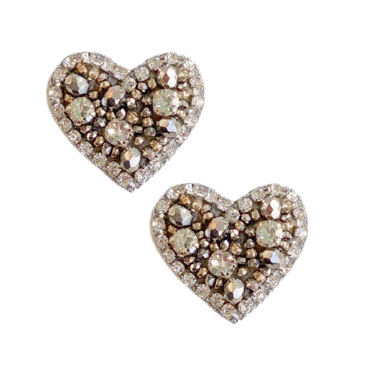 Clous d'oreilles Sweetheart | Argent pour la vente par Gaby & Grace