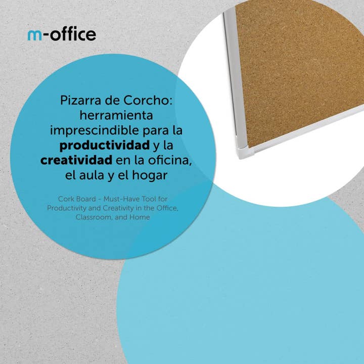 MEDEL OFFICE – Engroshandel White board/viskbar tavle – Holdbar korkplade med aluminiumsramme m-office2